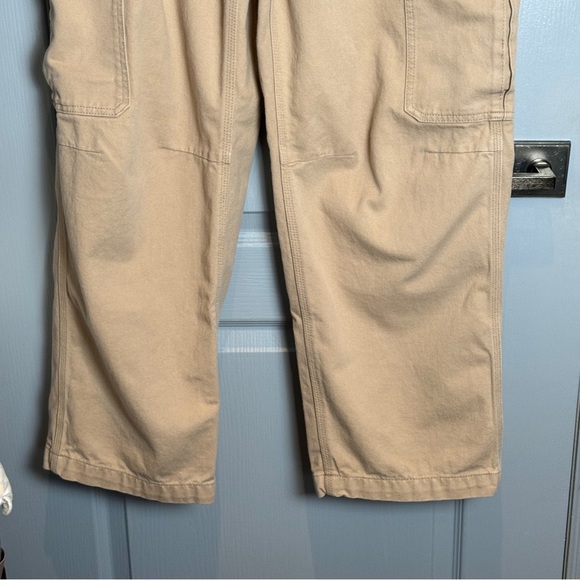 Aritzia TNA Corbett Cargo Pant Size 12 Tan Loose Baggy Wide Leg 90s Y2K Utility - Picture 5 of 16